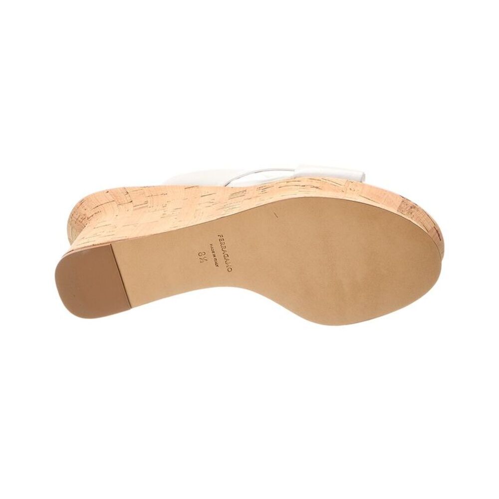 Ferragamo Ant 70 Leather Sandal, White - Picture 4 of 5